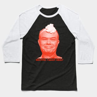 Whipped Cream Head Baseball T-Shirt